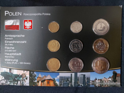 Seria completata monede - Polonia, 9 monede 2005-2012 foto