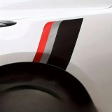 Sticker autoadeziv Tuning, model &quot;Racing Flag&quot;, dimensiune 30 x 24 x 17 cm, culoare Negru/Argintiu/Rosu, AVEX