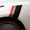Sticker autoadeziv Tuning, model &quot;Racing Flag&quot;, dimensiune 30 x 24 x 17 cm, culoare Negru/Argintiu/Rosu
