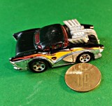 Reinterpretare `50 Hot Wheels 2003 Matell China Two 2 Go. Diecast, carcasă metalică flăcări craniu. Parbriz roșu, motor exterior 6 cm/3 cm/h 2 cm RR