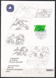 Germania Berlin 1980 - Sport, Carton Filatelic Omagial