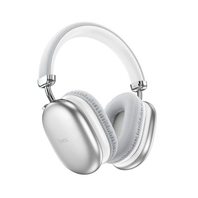 Casti Audio Over The Ear Hoco, Wireless, Bluetooth, Microfon, Autonomie pana la 90 Ore, Silver - W35 Max foto