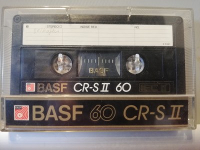 casete audio Chrome BASF CR-S II 60 min - made RFG - stare: Perfecta foto