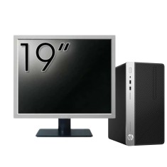 Pachet Calculator Second Hand HP ProDesk 400 G5 MT, Intel Core i5-8500 3.00 - 4.10GHz, 8GB DDR4, 256GB SSD + Monitor 19&amp;quot; NewTechnology Media
