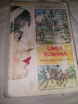 LIMBA ROMANA Manual clasa a 6 a 1986,Mihaela Butoi,Constantinescu-Dobridor foto