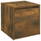 Cutie cu sertar, stejar sonoma, 40,5x40x40 cm, lemn compozit