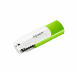 Cumpara ieftin Memorie USB 2.0 Apacer 64Gb, AH335, rotativa, alb cu verde
