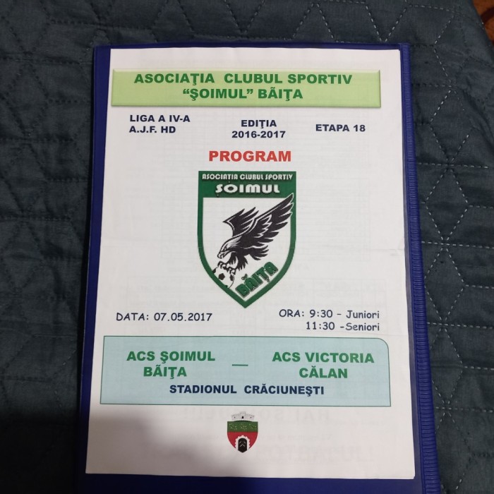 program Soimul Baita - Victoria Calan