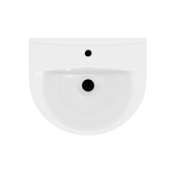 Lavoar suspendat Kadda Keops R04-063, alb, rotunjit, 55 cm