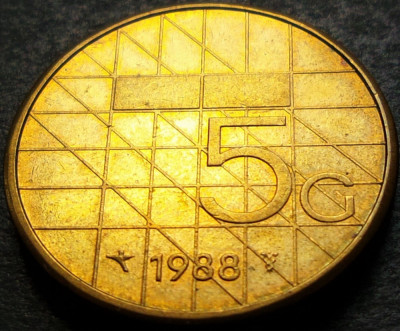 Moneda 5 GULDENI - OLANDA, anul 1988 * cod 1112 B = excelenta foto