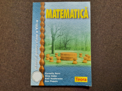 Matematica. Manual Pentru Clasa A VIII-A - Corneliu Savu, Gina Caba 26/3 foto