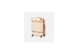 Troler Valiza 33L Ecru 21x21x55.5cm 4 Roti Fermoar 2 Manere Calatorii Scurte
