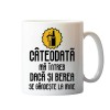 Cana alba personalizata &rdquo; Cateodata ma intreb daca si berea se gandeste la mine&rdquo;, INOVATIX&reg;. 330ml, Oem