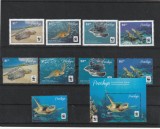 Penrhyn 2014-Fauna,WWF,Reptile,Testoase,serie 9 valori si colita,MNH,Mi.757-765, Nestampilat