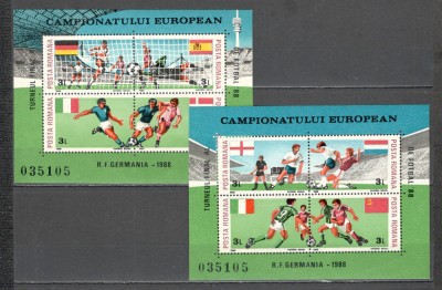 Romania.1988 C.E. de fotbal GERMANIA-Bl. ZR.821 foto