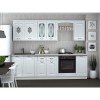 Bucatarie KATIUSA 2.6m, MDF Alb, Set 8 Corpuri, Blat 2.6m, Mobila Bucatarie Standard