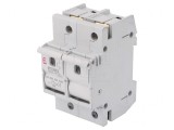 Separator cu Fuzibil D02 pentru Șină DIN 63A 230/400VAC