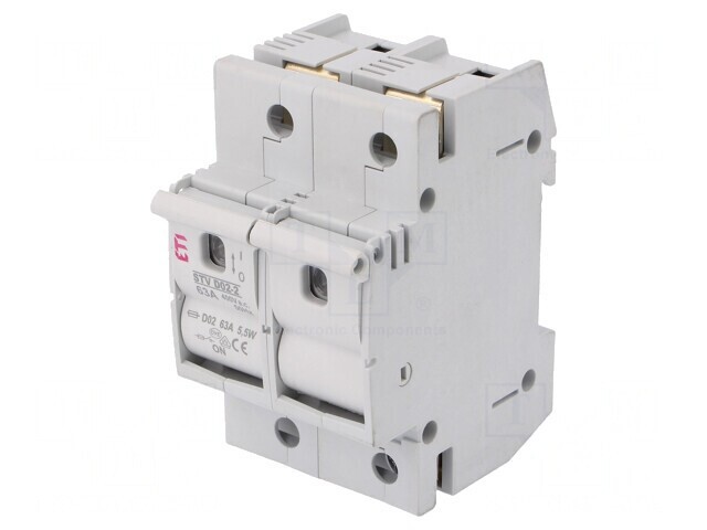 Separator cu Fuzibil D02 pentru Șină DIN 63A 230/400VAC
