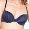 BED203-44 Sutien cu burete si model in dungi New Day WHPM