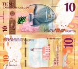 !!! CURACAO - 10 GULDENI 2025 - P 1 - UNC // NU TRIMIT PRIN CURIER