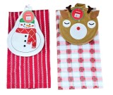 Set 2 piese bucatarie:suport vase,prosop