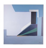 Cumpara ieftin Tablou decorativ canvas abstract Naska 140x3.5x140 cm