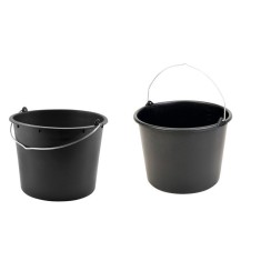 Galeata 12 litri cu maner metalic din plastic cauciucat