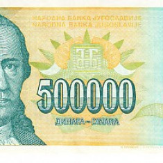 M1 - Bancnota foarte veche - Fosta Iugoslavia - 500000 dinarI - 1993