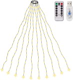 Instalatie pentru bradul de Craciun Salcar, LED, alb cald, 200 cm, 1,9 W