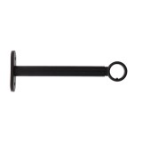Set Consolă Galerie Simplă Inchisa Fi20/15 Cm &ndash; Negru Mat Compoziție Fier Forjat