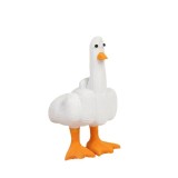 Decoratiune, Duck You, degetul mijlociu, Inaltime de 15 cm si latime de 9,5 cm, din rasina, decorativa, ideala pentru birou, rafturi, sufragerie