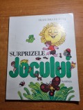 Carte Copii Surprizele Jocului 1980, 80 pagini, Stare Buna - Povesti Ilustrate Vintage