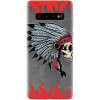 Husa silicon pentru Samsung Galaxy S10 Plus, Indian Skull