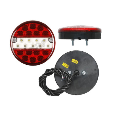 Stop spate lampa Universal, spate, omologare ECE,12/24V, 44x140mm, led, fara lumina numar de inmatriculare, semnalizare alba,, Stanga , Dreapta foto