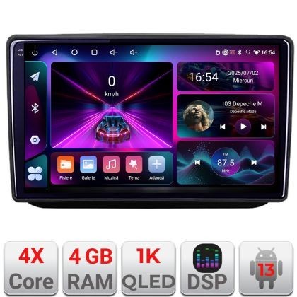 Navigatie Skoda Fabia 2 2009-2014 Android radio gps internet 4+64 InCell Display 1KGB 4-core Kit-fabia2+EDT-E210-RK CarStore Technology