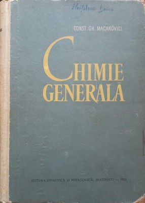 CHIMIE GENERALA-CONST.GH. MACAROVICI-209031 foto