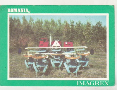 bnk cp Imagrex - Utilaj agricol - carte postala QSL circulata foto