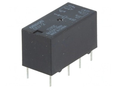 Releu electromagnetic DPDT 12VDC 2A foto