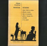 Johann Gottfried HERDER - SCRIERI despre limbă și poezie, filosofia istoriei, ideea de umanitate, geniu și educație, precedate de un jurnal.