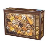 Cumpara ieftin Puzzle adulti D-Toys Vintage Christmas Cookies, 1000 piese