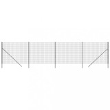 Cumpara ieftin Gard plasa de sarma, antracit, 1,6x10 m, otel galvanizat
