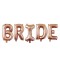 Set baloane din folie metalizata, flippy, model scris bride, litere de 100 cm, tema iubire, baloane party, ambalaj individual, pai inclus, umflare cu