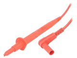 Cablu de masurare 20A 1m Rosu ST&Auml;UBLI CAT II 1000V Silicon Mufa Banana 4mm