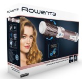 Perie rotativa Rowenta Brush Activ' Premium Care CF9540F0, 1000W, 2 trepte, 2 viteze, ionizare, 2 perii, Cashmere Keratin, invelis ceramic, Roz,