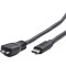 CABLU alimentare si date GEMBIRD, pt. smartphone, USB 3.0, USB-B (T) la USB Type-C (T), 1m, conectori auriti, max. 18W, negru, &quot;CCP-USB3-mBMCM-1M&quot; (ti