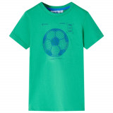 Tricou pentru copii, verde, 128 GartenMobel Dekor, vidaXL