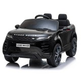 Masinuta electrica Range Rover, 4x4, 140W-12V, roti moi, scaun tapitat, Premium, culoare Negru