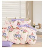 Cumpara ieftin Lenjerie pat dublu,bumbac finet,6 piese,cearceaf normal 220x240cm, cearceaf pilota 200x220cm, 2 fete de perna 50x70, 2 fete de perna 70x70-A1175