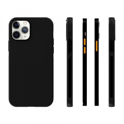 Husa Silicon Apple iPhone 12 Pro, Negru foto
