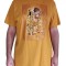 Tricou unic, Unisex pictat manual de RavariuArt, dupa &quot;Sarutul&quot; de Gustav Klimt, marime XXL